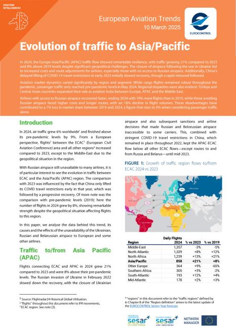 Aviation Trends #7 - Evolution of traffic to Asia/Pacific