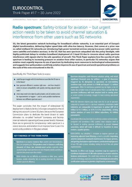 Think Paper #17 - Why aviation urgently needs to improve its use of radio spectrum
