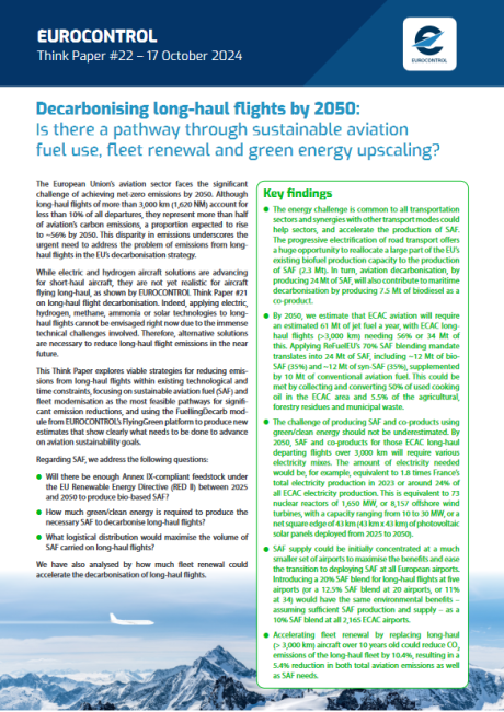 Think Paper #22 - Decarbonising long-haul flights by 2050